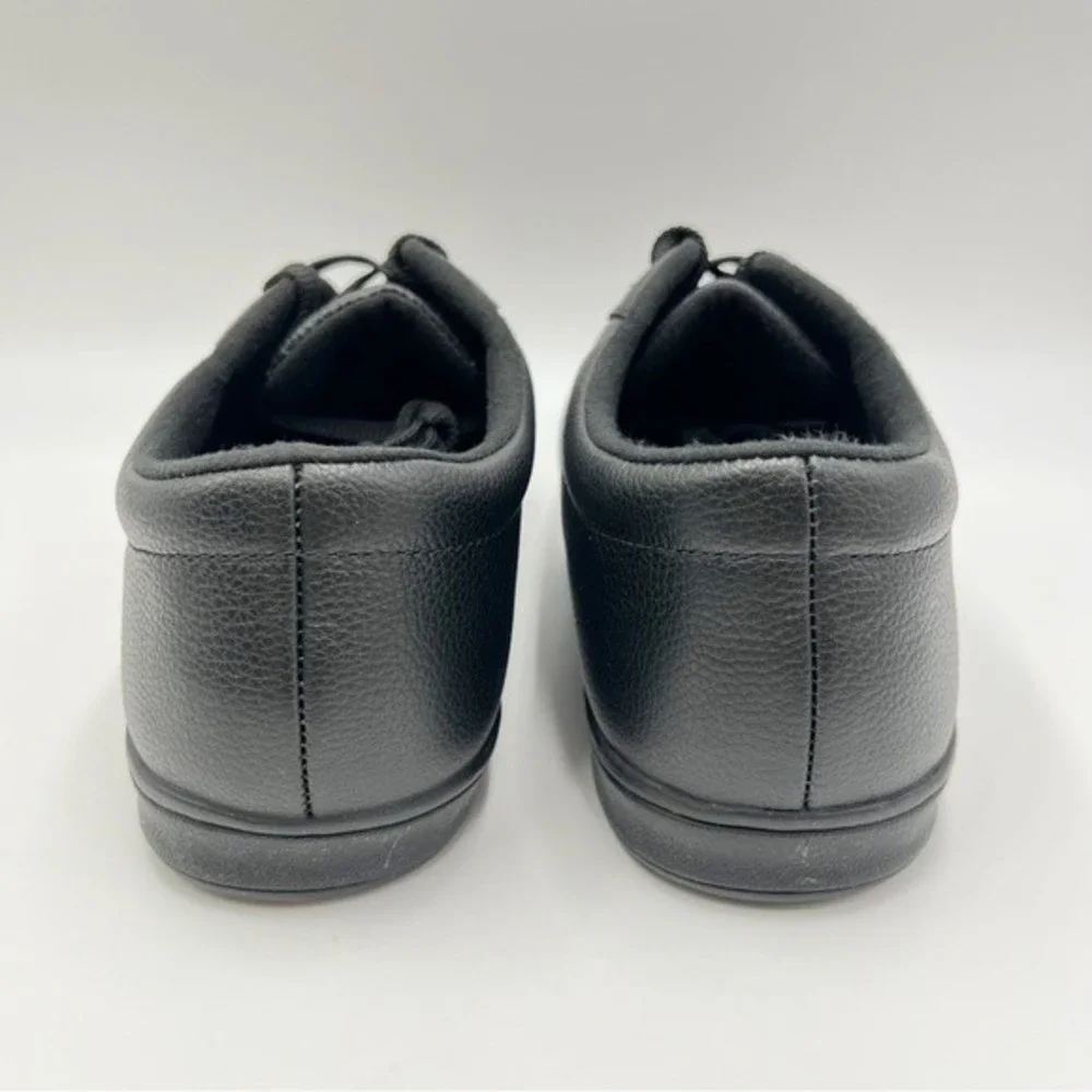 9WW 9XW 9 EXTRA WIDE WIDTH Easy Spirit Women's AP1 Black Leather Sneakers‎ Shoes